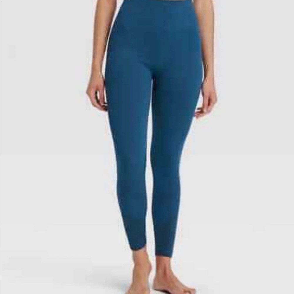JoyLab High-Rise Seamless Leggings Teal XS